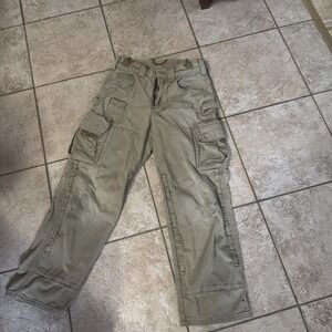 Atlas 46 Used Cargo‎ Work Tactical Gorpcore Tan 30/34 Hunting Fishing 13 Pockets